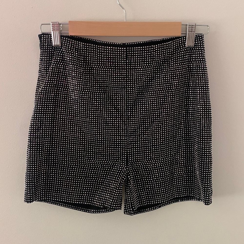 bedazzled high waisted shorts
